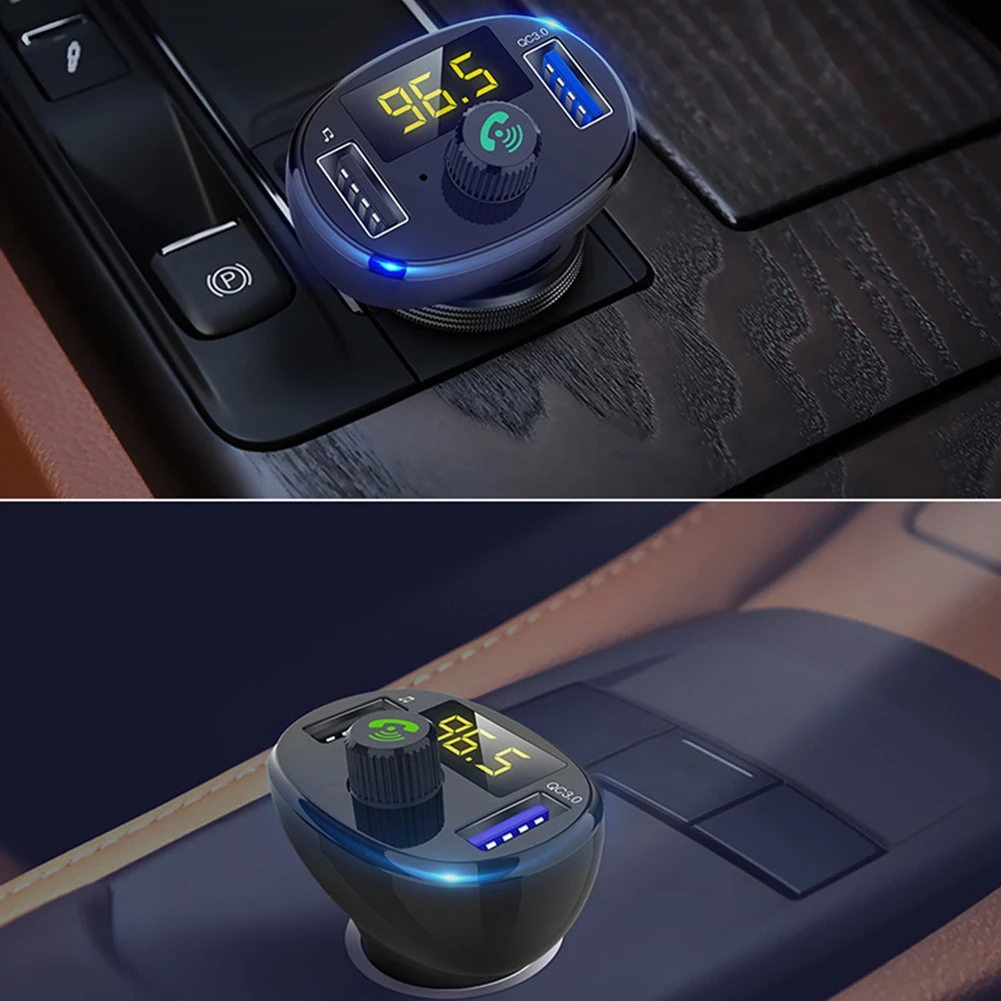 Bluetooth fm-передатчик быстрое зарядное устройство 3,0 Автомобильный MP3 аудио музыкальный плеер двойной USB Радио модулятор Автомобильный комплект