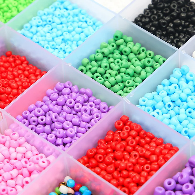 1000pcs/2/3/4mm Czech Glass Beads Seed Jewelry Spacer Loose Round Making Lot