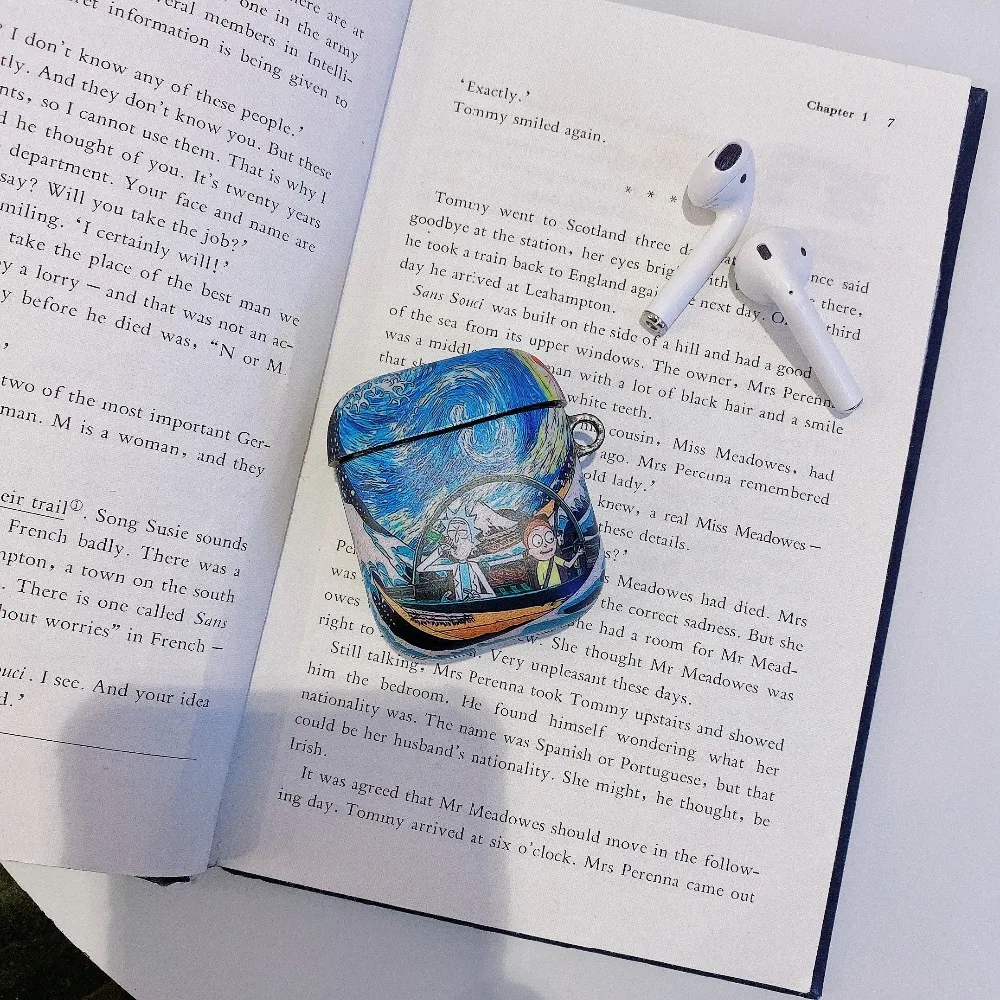 Забавный мультяшный Рик и Морти для Apple AirPods 2 и 1, мягкий чехол для зарядки из ТПУ, беспроводной Bluetooth чехол для наушников