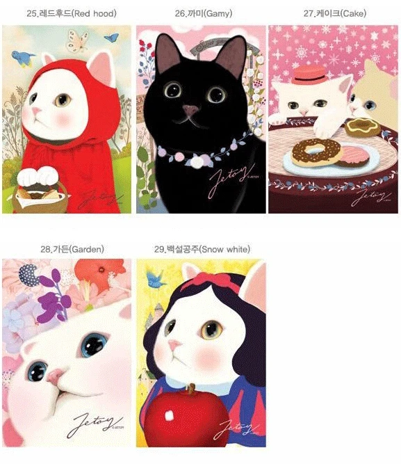 10 шт./лот кавайные Мультяшные открытки с кошками групповые открытки новогодние вечерние открытки подарок
