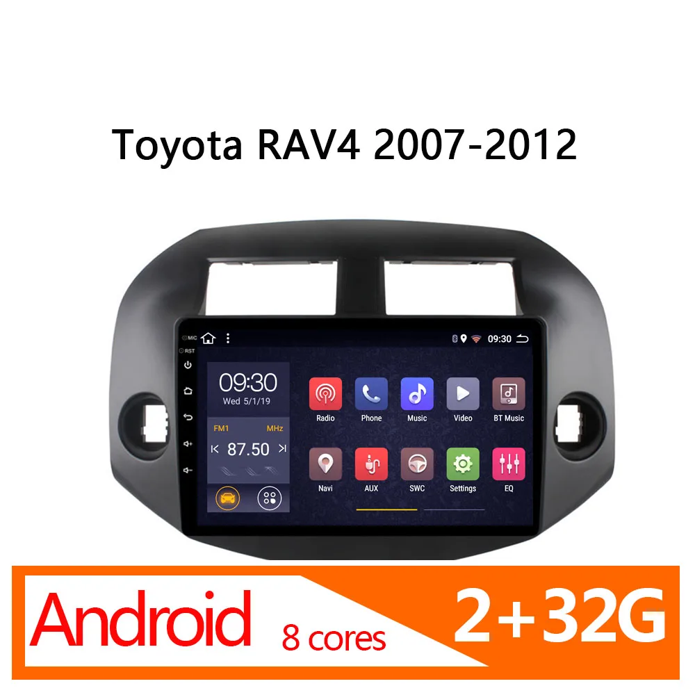 Автомагнитола на android 2 ядра 32 ГБ 8 ядер для Toyota RAV4 2007 2008 2009 2010 2011 2012 | Автомобили и