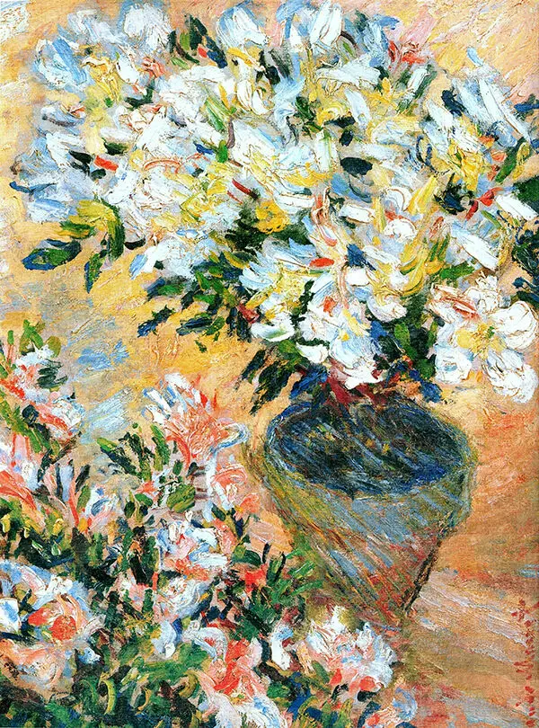

Claude Monet White Azaleas Art Print Poster grandes para pared oil paintings canvas For Home Decor Wall Art