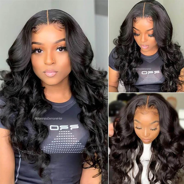 Transparent Lace Front Human Hair Wigs For Women Raw Indian Wavy 13x4 Body Wave HD Lace Frontal Wig 4x4 Closure Wigs Cheap Wig 5
