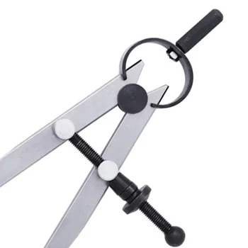 

Drafting Compass Pitch Gauge Circle Maker Compass Eyelet Cutting Scriber Marking Drawing Caliper School Supplies