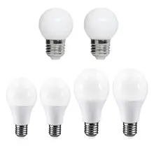 E27 Светодиодный светильник 220-240V 3W 6W 9W энергосберегающие лампы внутреннего освещения