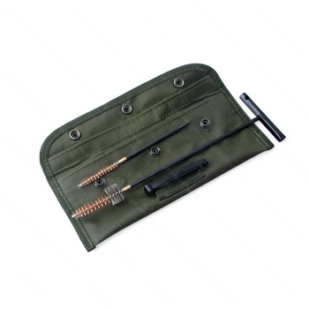 

Portable Double-sided Copper Wire Brush Nylon Bag For Hunting Accessories Rifle Professional Cleaning KitPplastic