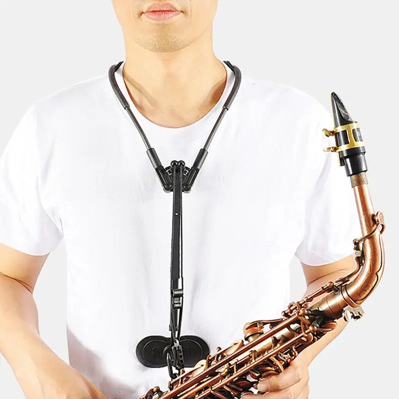 

Adjustable Alto Tenor Saxophone Neck Strap Shoulder Harness Belt Instrument Kit