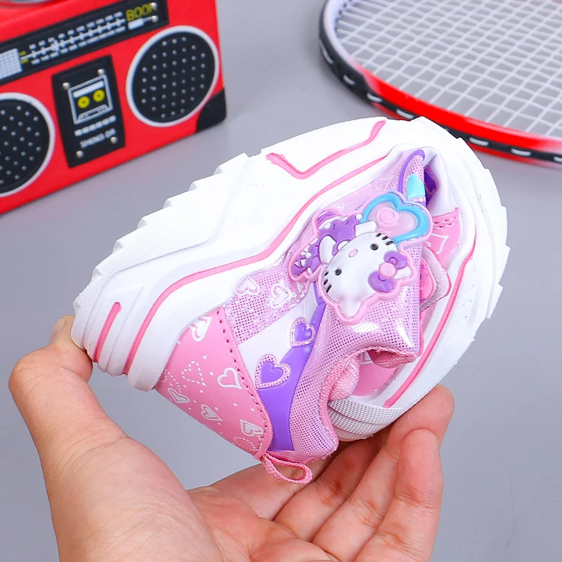 ULKNN Purple sneakers for pupils Children's baby mesh sports shoes girls breathable casual shoes kids fashion shoes size 26-36