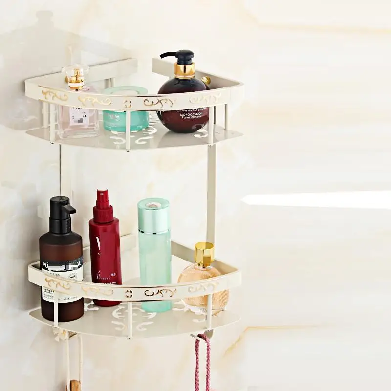 Prateleira плавающий Badkamer аксессуары Фен держатель Etagere настенные аксессуары Salle De Bain Banheiro полка для ванной комнаты