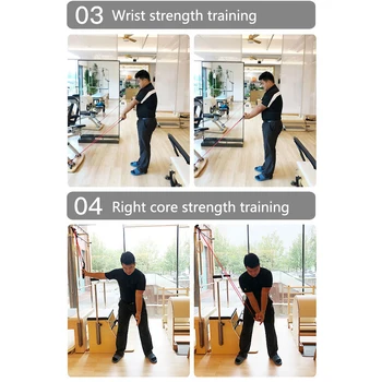 

Indoor Swing Practice Golf Trainer Accessory Gesture Correcting ABS Alignment Posture Pull Strap Beginner Exercising Aids Guide