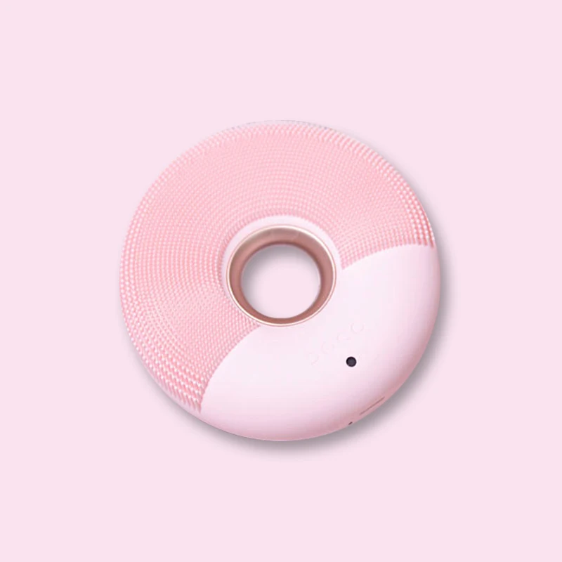 Pink Xiaomi DOCO, электрическая щетка для очищения лица, MIJIA, Ультра звуковой Скруббер кожи, силиконовый звуковой вибратор, очиститель, устройство для чистки лица - Цвет: Pink