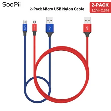 SooPii короткие кабели для нескольких портов USB зарядное устройство 7 дюймов для Iphone type-C Android USB короткие кабели для зарядной станции 3 шт