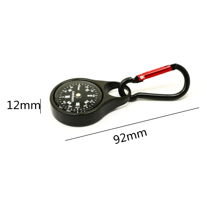 Многофункциональный мини-карабин компас крючок для термометра брелок для кемпинга на открытом воздухе брелок оснастка туристический компас инструмент для выживания