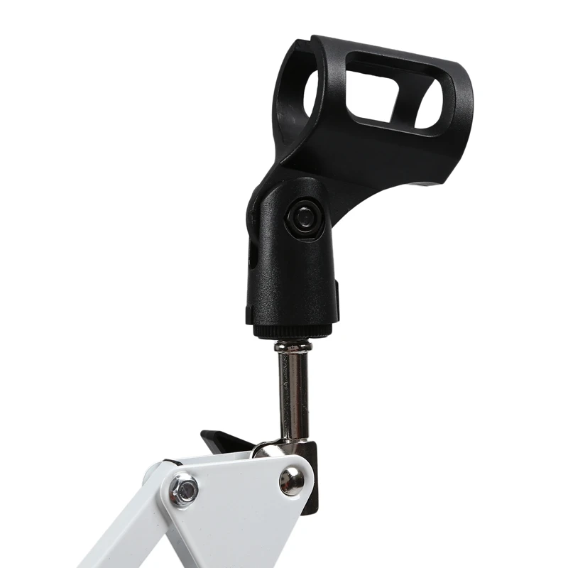 NB35 Extendable Recording Microphone Holder Suspension Boom Scissor Arm Stand Holder with Microphone Clip Table Mounting Clamp