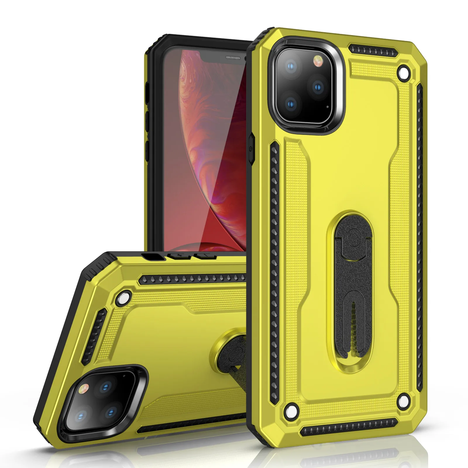 Armor Shockproof Magnetic Holder phone Case for OPPO A1K A9 F11 Pro Realme C2 3 3i X K3 5 Reno 2 A5 2020 Lite Cover | Мобильные