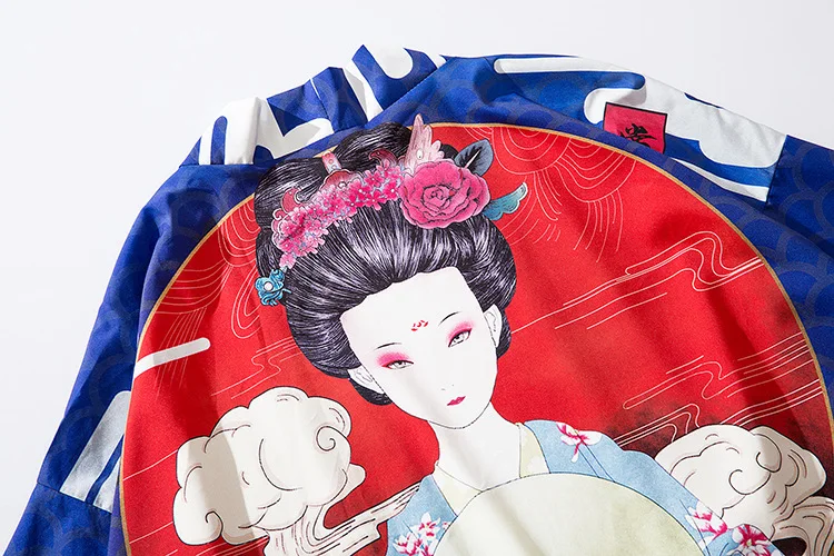 Haori Новинка Летнее мужское японское кимоно кардиган костюм самурая пальто кунгфу Женское пальто традиционная азиатская одежда