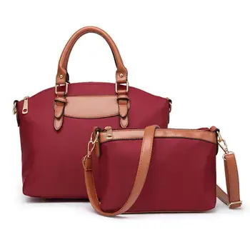 

2020 new European and American foreign trade women's bag Oxford large bag hand ladle shoulder messenger bag mother bag