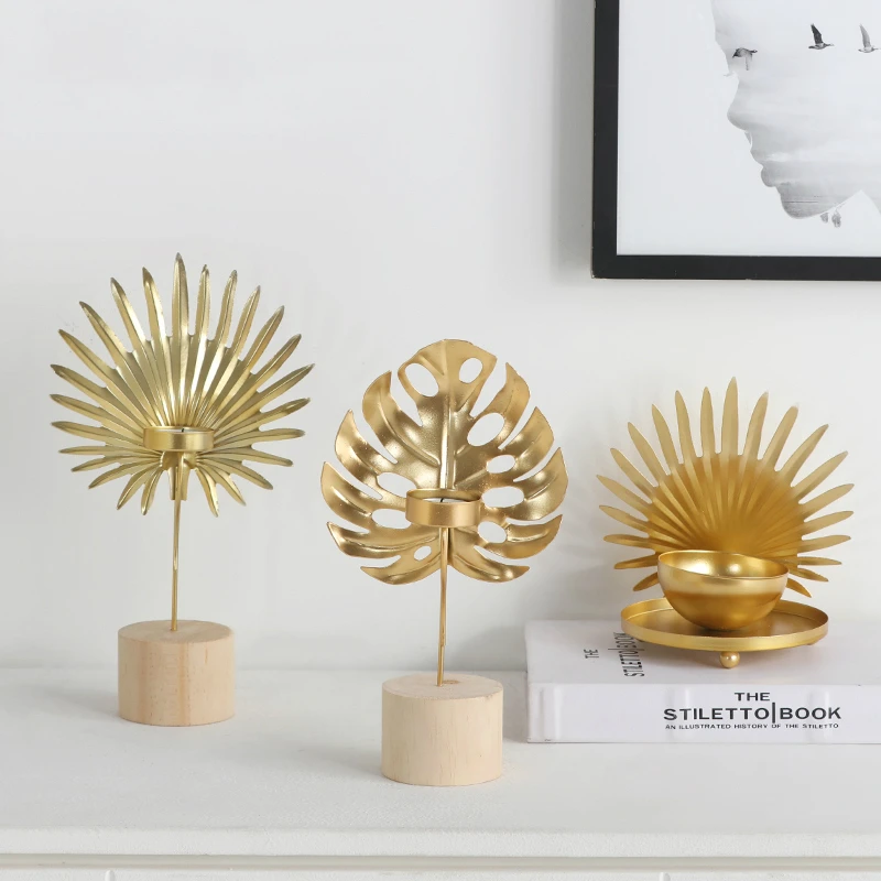 Скандинавские подсвечники из кованого железа вечерние свадебные украшения