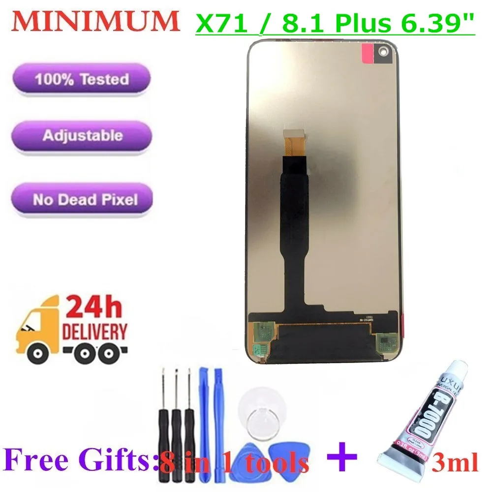 

For Nokia X71 / 8.1Plus 6.39" LCD Display Touch Screen Digitizer Assembly For Nokia 8.1 Plus TA-1167 Replacement LCDs