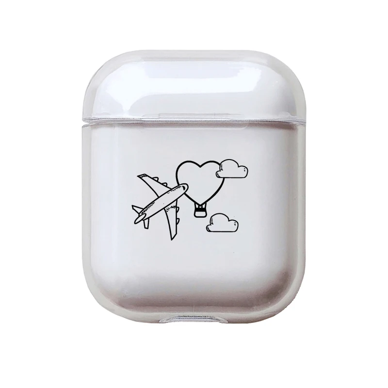 I201067 Мягкий силиконовый милый чехол для наушников Apple airpods, Роскошный чехол для путешествий, Прозрачный чехол для Airpods, аксессуары для наушников - Color: I201067