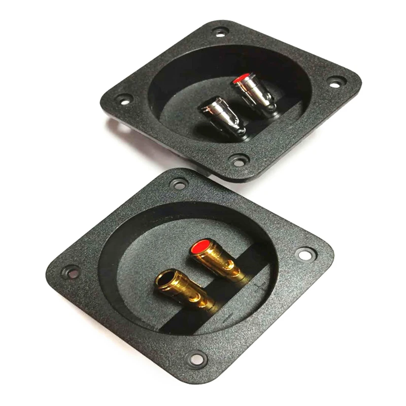 Round Cup Subwoofer Plug Auto Stereo Speaker Box Terminal Connector