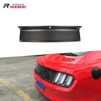 

Carbon Fiber Car Rear Trunk Spoiler Cover Trim for Ford Mustang Base Coupe 2015 2016
