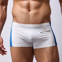 Mens Sexy Boxer Shorts Swimwear Running Boxer Shorts Beach Underwear Trunk Underpants Swim Quick-drying Swimwear Homewear 1