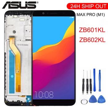 

New For 5.99" ASUS ZenFone Max Pro M1 ZB601KL ZB602KL LCD screen display + touch panel digitizer ZB601KL ZB602KL display Frame