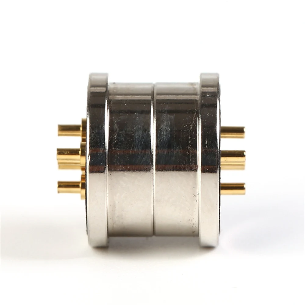 Pino com Coluna de Posicionamento Conjuntos Pinos Forma Redonda Conector Magnético Pólo Pogopin Mola Carregado Pogo Conexão Anti-reverso 2 5 - Image 2