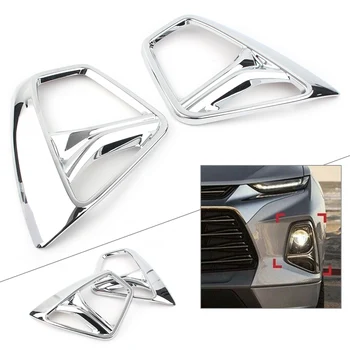 

For Chevy Chevrolet Blazer 2019 2020 Car Accessories Front Fog Light Frame Lampshade ABS Plastic