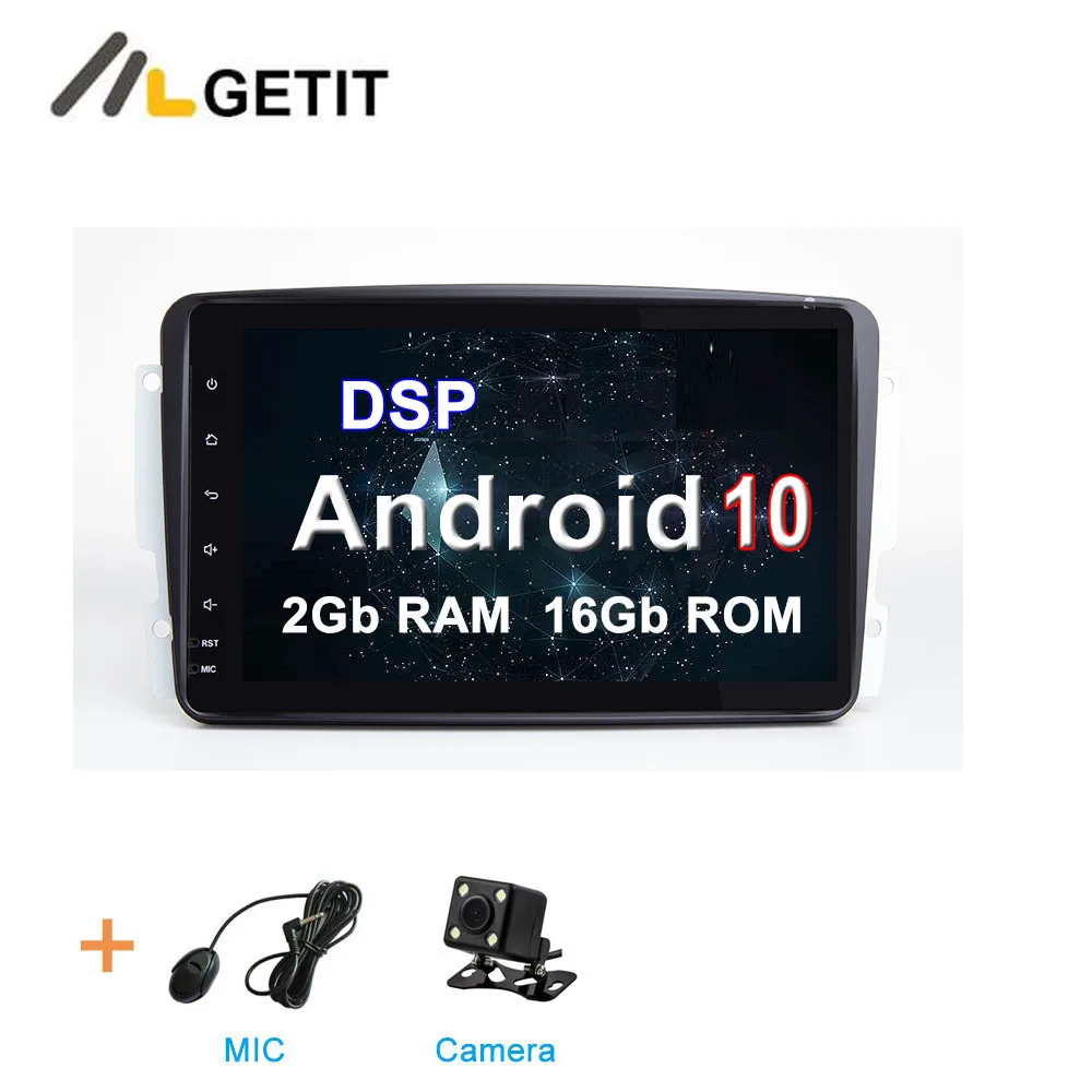 CARPLAY MIC CAMERA CARPLAY " Android 10 автомобильное радио стерео gps аудио медиа для Mercedes Benz CLK W209 W463 W208 W203 Wifi Bluetooth - Цвет: CARPLAY MIC CAMERA