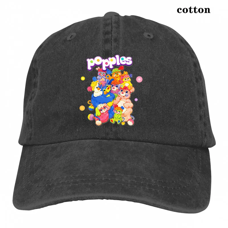 Бейсбольная кепка Popples для мужчин и женщин, Кепка-Дальнобойщик, модная Регулируемая Кепка - Цвет: 3-Black