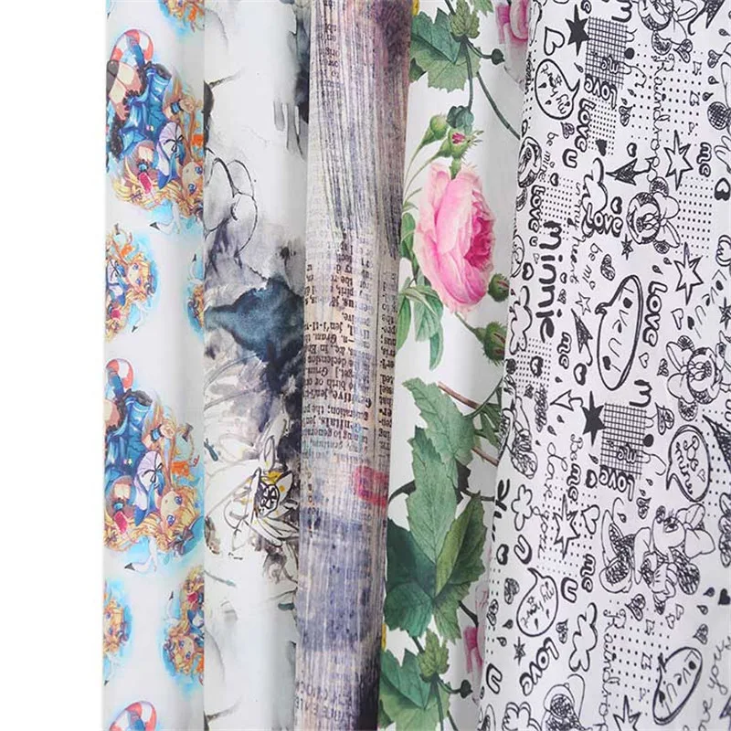 

1 Meter Printed Cotton Fabric Diy Craft Cloth Sewing Dress Windbreaker Shirt Casual Clothing Sofa Sheet Wedding Party Decoration