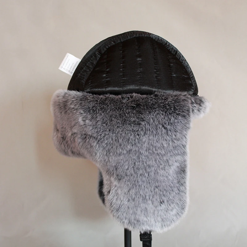 Russian Winter Bomber Hat Ushanka with Ear Flaps Faux Fur Trapper Hat Earflaps Warm Cap for Snow Men Women winter hat fur hat earflap hat faux fur hat