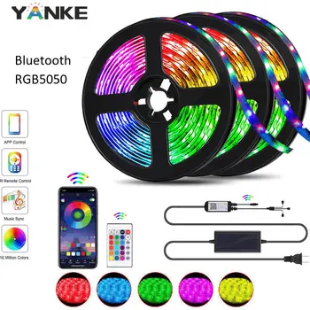 

Bluetooth LED Strip RGB Led Light Tape SMD 5050 DC12V Waterproof LED Light 5m 10m diode Ribbon Flexible with Bluetooth remote