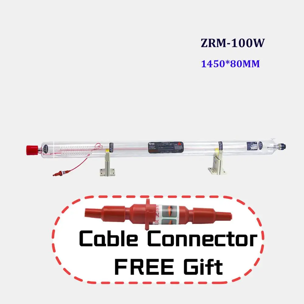 

Co2 лазерная трубка 100 Вт Длина 1450 мм диаметр 80 мм последняя версия great зуронг