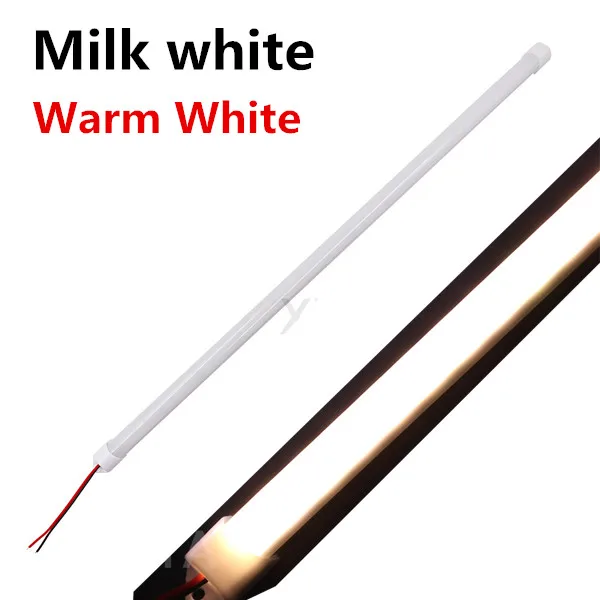 Milk warm white Светодиодный светильник для бара DC12V 72 светодиодный s/pc 0,5 м/катушка водонепроницаемый уличный холодный белый/теплый белый светодиодный Жесткий полосы 5730 5630 Светодиодная лента - Испускаемый цвет: Milk warm white