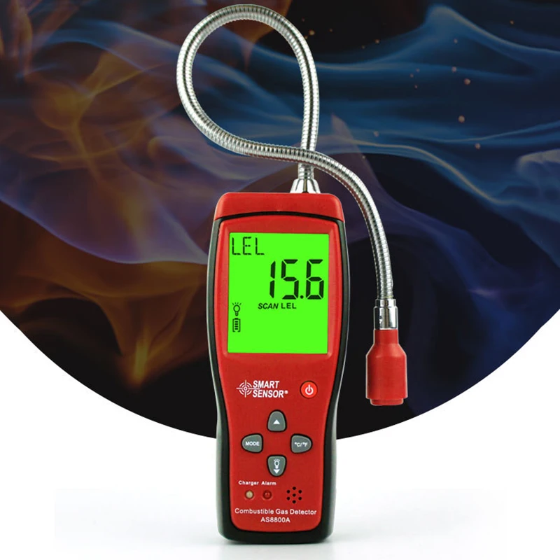 

Combustible Gas Detector Portable Gas Leak Location Analyzer Test Tool LCD Display GK99