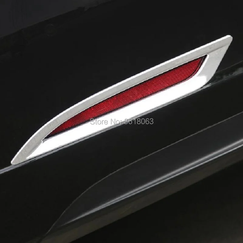 Для Tesla модель 3 ABS хромированный задний бампер противотуманная фара, светильник, рамка, накладка, наклейка, автомобильный Стайлинг, внешний аксессуар
