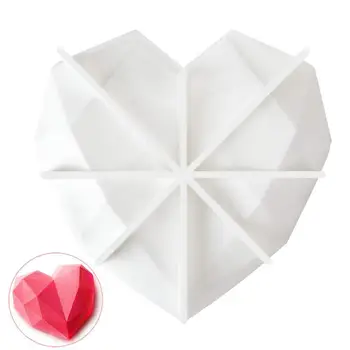 

Silicone Heart Shape Cake Bread Chocolate Biscuit Cookie Cutter Baking Tool Mold Cake Tools Heart Shape Design Cake Mold