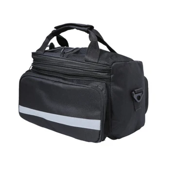 

Bike Waterproof Nylon Tote Bag Handbag with Reflector Shoulder Strap Zipper Pockets Commuter Bag for Bicycle 10L Accessories
