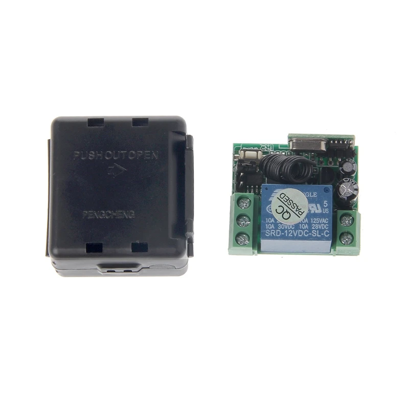 DC 12V 10A 433MHz Беспроводной RF релейный пульт дистанционного управления приемник