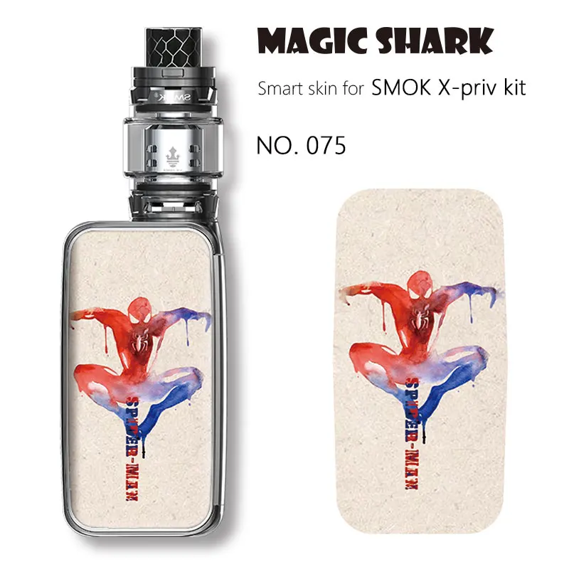 Magic Акула Марвел, Мстители, паук человек Железный человек Тора, Халка Бэтмен плёнки кожи Стикеры чехол Крышка для электронных сигарет Smok X Priv комплект