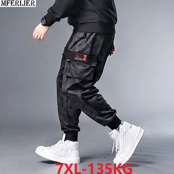 

winter Men fleece warm sweatpants pants Camouflage letter hipster high streetwear pockets plus size sports sweatpants elasticity