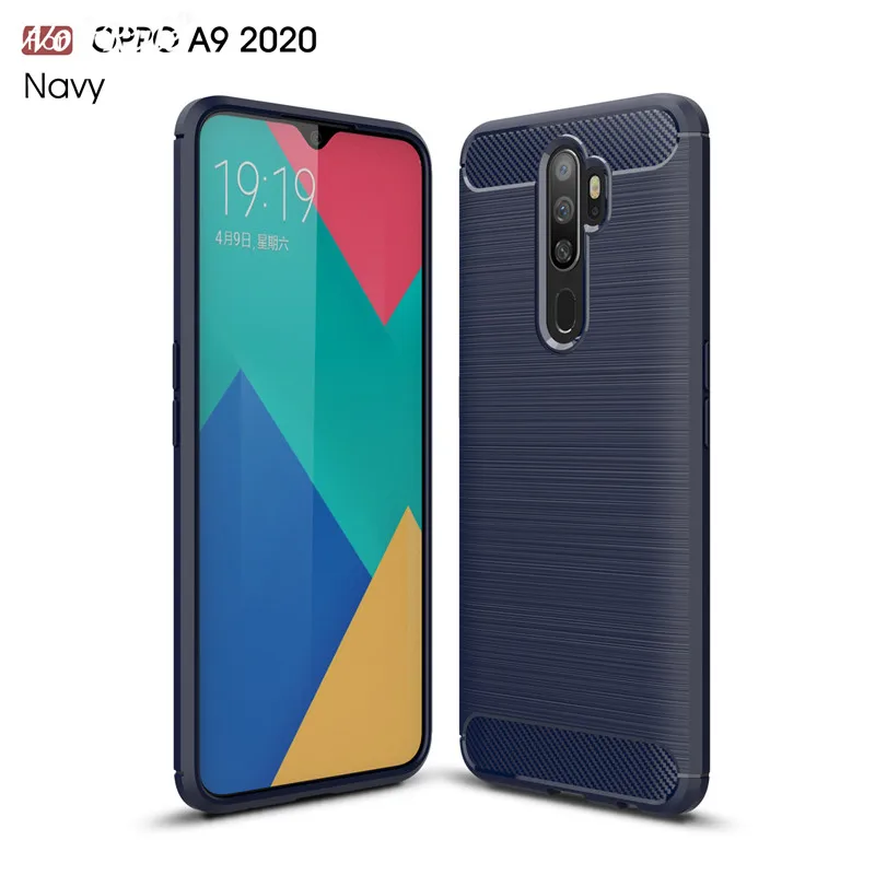 Чехол для OPPO A9, противоударный мягкий ТПУ матовый чехол для Oppo A11x, чехол для OPPO A9 /A11x 6,5" - Color: Blue