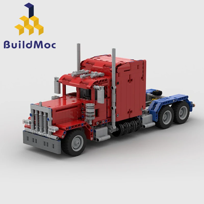 BuildMoc Peterbilt грузовик для MOC 24330 379 Lamborghini LeGINGlys Строительные блоки Набор игрушек DIY развивающий детский подарок на день рождения - Цвет: C219
