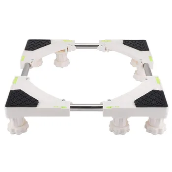 

4/8 Feet Mount With Wheels Refrigerator Holder Household Appliances Washing Machine Base Shockproof Heavy Duty Adjustable Stand