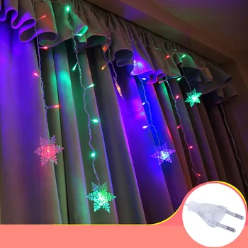 

Christmas Snowflake Led Light Merry Christmas Decorations for Home 2020 Cristmas Ornament Xmas Navidad New Year Garland 2021