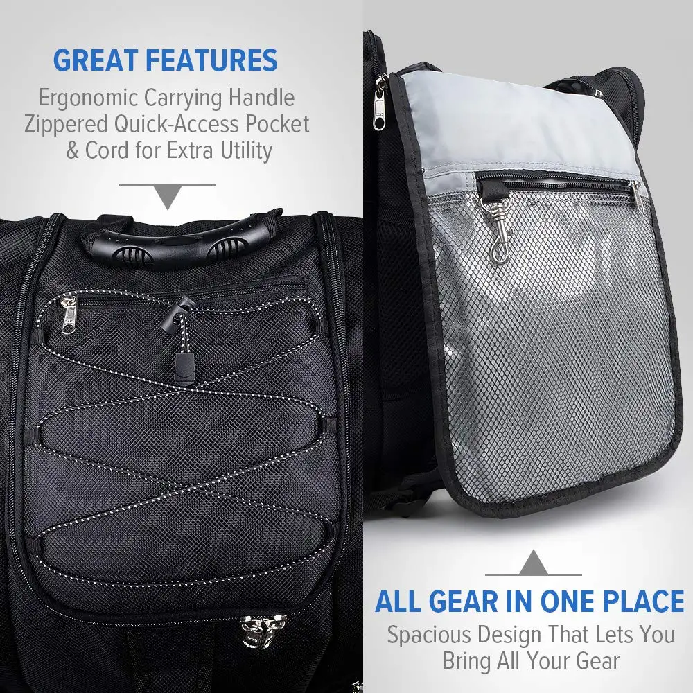 Boot Bag Ski Boots and Snowboard Boots Bag Excellent for Travel with Waterproof Exterior & Bottom for Men Women and Youth