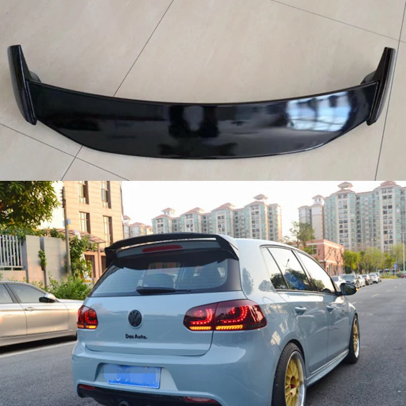 Спойлер для VW Golf 6 спойлер из АБС материала заднего крыла автомобиля задний